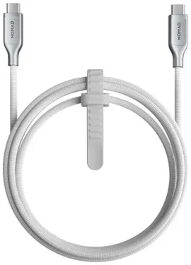 Nomad Kevlar Pletený Kábel USB-C (M) - USB-C (M) 240W 1.5m biela (NM014674858)