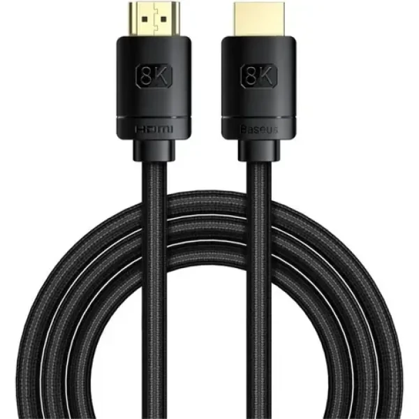 Baseus High Definition Series HDMI 2.1 čierny / Kábel / 8K 60 Hz / HDR / 48 Gbps / 2 m (CAKGQ-K01)
