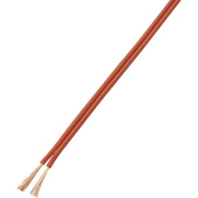 TRU COMPONENTS 1567412 opletenie / lanko LiY-Z 2 x 1 mm² červená, čierna 10 m; 1567412