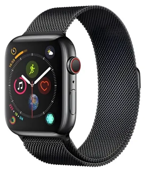 Devia Elegant Series Milanese Loop 44/45/46 mm Space Black / Remienok Apple Watch (6938595325083)