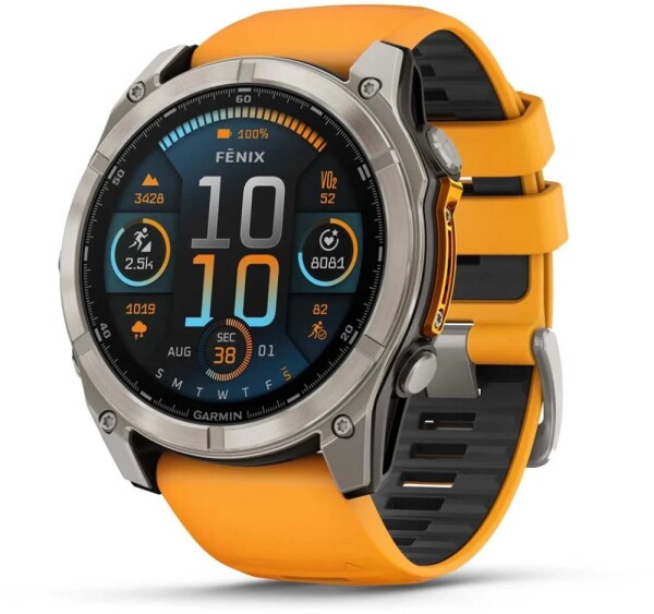Garmin Fenix 8 AMOLED 51mm, orange band (010-02905-11)