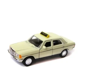 Welly Mercedes Benz E-Class (230E) W123 TAXI 1:34 krémová