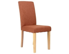Jedálenská stolička s prešitím Kiki, terracota látka%