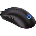 Endorfy GEM čierna / optická / drôtová / herná / 8000 dpi / PMW3325 / 6 tlačidiel / RGB / Kailh GM4.0 / USB / 1.8m (EY6A006)