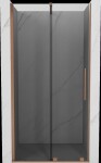 MEXEN/S - Velár posuvné sprchové dvere 110, grafit, meď kartáčovaná 871-110-000-41-65