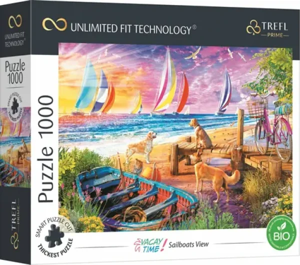Trefl - Puzzle - UFT Vacay Time: Výhľad na plachetnice