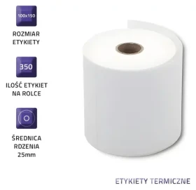 Termoetikety 100 x 150 mm / Etiketa v kotúči / 350 ks (51880)