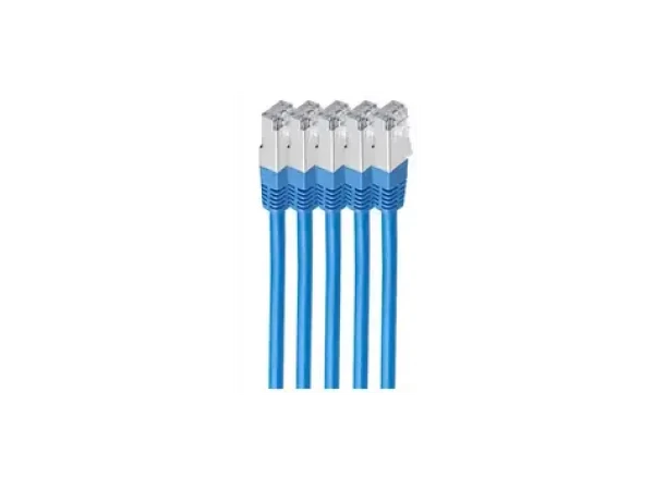 Shiverpeaks Cat6 modrá / Patch kábel / S/FTP / LSZH / 1 m (BS75711-HB-SET5)