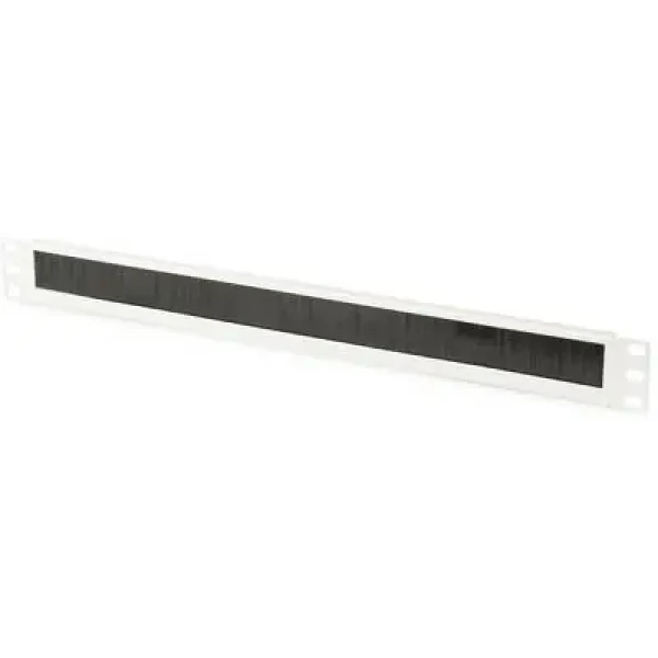 Digitus Kefová priechodka 1U šedá / Krycí panel / 483 mm (19") / kefový otvor 423x27 mm / oceľový plech (DN-97660)