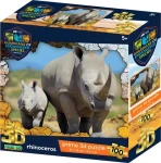 Prime 3D Puzzle Ohrozené druhy: Nosorožec
