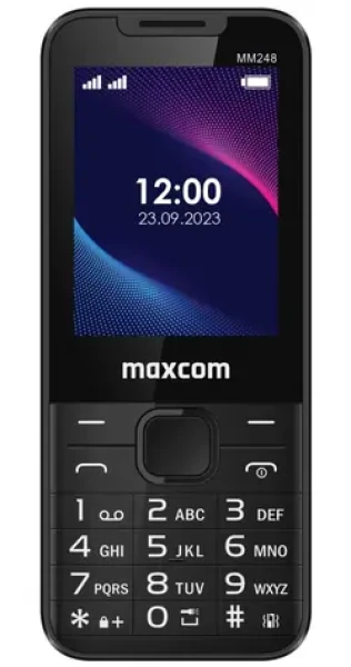 Maxcom Classic MM248 4G / Tlačidlový telefón / 2,4" / Dual SIM / microSD / FM rádio / 1000 mAh (MAXCOMMM2484G)