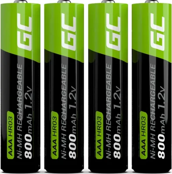 Green Cell Akumulátor AAA (R03) / Nabíjacie batérie / NiMH / 1,2 V / 800 mAh / 4 ks (GR04)