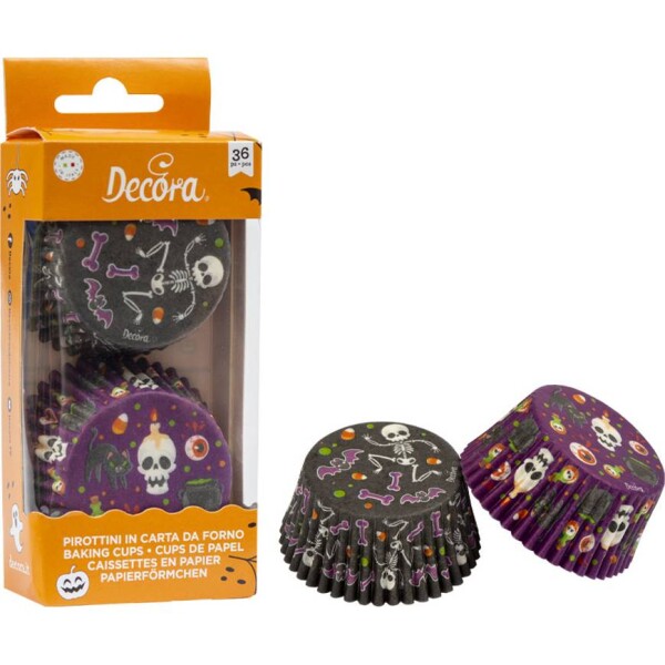 Košíčky na muffiny, Halloween 36 ks 50 x 32 mm - Decora