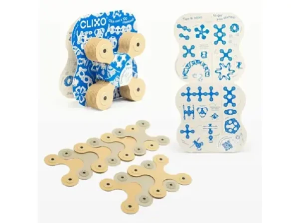 Clixo Designer Beige Grey Magnetická stavebnica