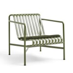 HAY Vonkajší sedák Palissade Olive 52,5 × 48 cm