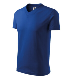 Tričko s výstrihom do V unisex kráľovská modrá 3XL