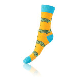 Darčekové balenie zábavných bláznivých ponožiek 4 páry CRAZY SOCKS BOX - BELLINDA - svetlozelená 43 - 46
