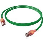 Easylan CS1OGADAD0020 RJ45 sieťové káble, prepojovacie káble CAT 6A S/FTP 2.00 m zelená dvojžilový tienený, bez halogénov, samozhášavý 1 ks; CS1OGADAD0020