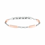 Trussardi Slušivý bicolor náramok pre mužov T-Steel TJAXV36