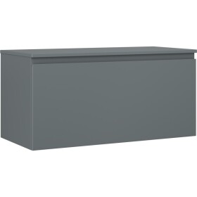 MEXEN/S - Orio kúpeľňová skrinka pod umývadlo 100 cm s doskou, 1 šuplík, grafit mat 91A10-10047-1-BFC66