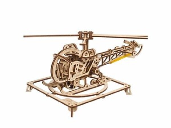 Ugears 3D drevené mechanické puzzle MINI Helicopter