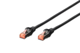 Digitus CAT 6 čierna / Patch kábel / S/FTP / AWG 27/7 / 2 m (DK-1644-020/BL)