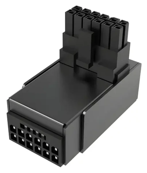 Akasa G- NEXUS P16 PLUS čierna / Napájacia redukcia / 12+4-pin 90° / 600 W (AK-CBPW34-BK)