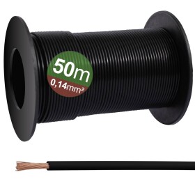 Quadrios 23CW021 jeden drôt, 0.14 mm², čierna, 50 m; 23CW021