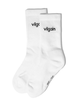 Vilgain Organic Logotype Crew Socks – 35 - 38 3 páry Natural White