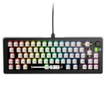 Glorious GMMK 3 65% barebone ISO čierna / herná 65% TKL / USB-C / bez spínačov / ISO layout / RGB / 1.4m (GLO-KB-GMMK3-65-BB-W-BLK-ISO)