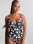 Swimwear Black Sand Balcony Swimsuit black sand print SW1720A 80DD