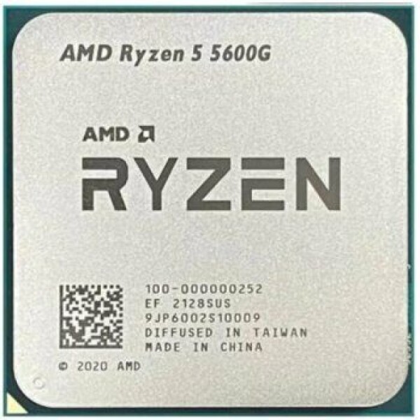 AMD RYZEN 5 5600G @ 3.9GHz - TRAY / Turbo 4.4 GHz / 6C12T / L2 3MB L3 16MB / AM4 / Zen 3 / 65W (100-000000252)