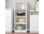 Polovysoký regál Carlos, biela, šírka 40 cm%