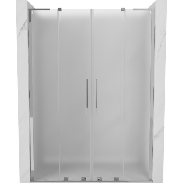 MEXEN/S - Velar L Duo posuvné sprchové dvere 140, dekor, chróm 871-140-003-32-01