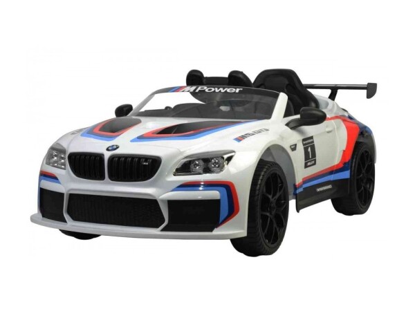 Mamido Detské elektrické autíčko BMW M6 GT3 2 x 45W biele