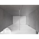 MEXEN/S - Velár posuvné sprchové dvere 160, transparent, chróm 871-160-000-01-01