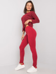 Dámske legíny RV LG 2850.24P Burgundy - FPrice L bordó