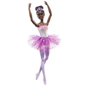 Mattel HLC26 Barbie Dreamtopia - Svietiaca magická baletka s fialovou sukňou