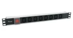 Equip PDU čierna / Zásuvková lišta do racku / 1U / 8x IEC C13 / IEC C14 / 10 A / 2500 W (333310)
