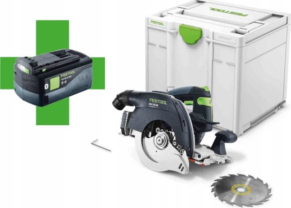 Festool Akumulatorowa ręczna pilarka tarczowa HKC 55 EB-Basic (577034) 1 x Akumulator 5 Ah