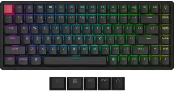 Keychron K2 v3 čierna / Klávesnica / 84 kláves / Mechanická / Super Banana switch / Bezdrôtová (K2X-J4)