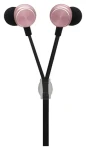 2GO In-Ear Luxury Zipper-Style ružová / Slúchadlá do uší s mikrofónom / 3,5 mm jack / drôtová / 3 veľkosti nástavcov (794477)
