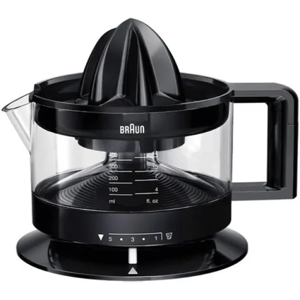Braun Tribute CJ3000 čierna / Lis na citrusy / 20 W / 400 ml / obojstranné otáčanie / 5 stupňov dužiny (0X22611019 CJ3000BK)