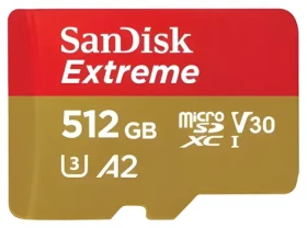 SanDisk Extreme microSDXC 512GB / Pamäťová karta / Class 10 / UHS-I U3 / V30 / A2 / čítanie: 190 MB/s / zápis: 130 MB/s (SDSQXAV-512G-GN6MN)