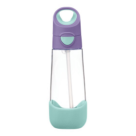 B.box Láhev na pití s brčkem 600 ml - lilac pop EUR