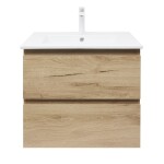 Kúpeľňová skrinka 2 zásuvková s umývadlom SAT B-Way 59x50x45 cm dub mat BWAY260OAKU4B2 BWAY260OAKU4B2