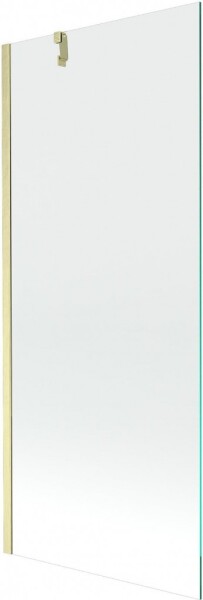 MEXEN/S - Next vaňová zástena FIX 80 x 150, transparent, zlatá kartáčovaná 895-080-000-00-00-55