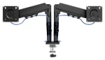 Tracer Double Armflex čierna / Stolný držiak monitora a notebooku / VESA 100x100 / 13-32" / nosnosť 18 kg (TRAUCH47660)