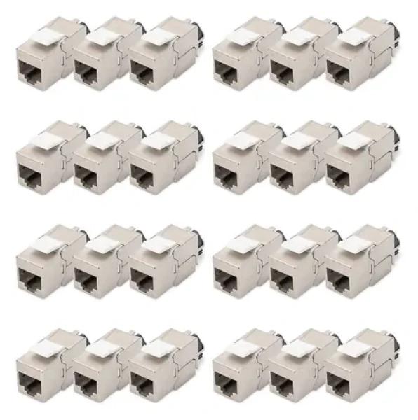 Digitus DN-93617-24 strieborná / Keystone modul / Cat.6a / tienený / 24 ks (DN-93617-24)