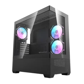 DarkFlash DS900 Air (s vetrákmi) čierna / ATX / 6x DM12F 120mm / 2x USB-A / priehľadná bočnica / bez zdroja (5905316148970)